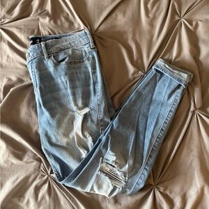 Hollister low rise skinny cropped jeans